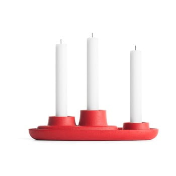 Sfeșnic emko aye aye three candle, roșu