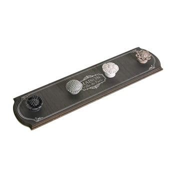 Cuier de perete cu 4 cârlige versa gray coat rack, gri