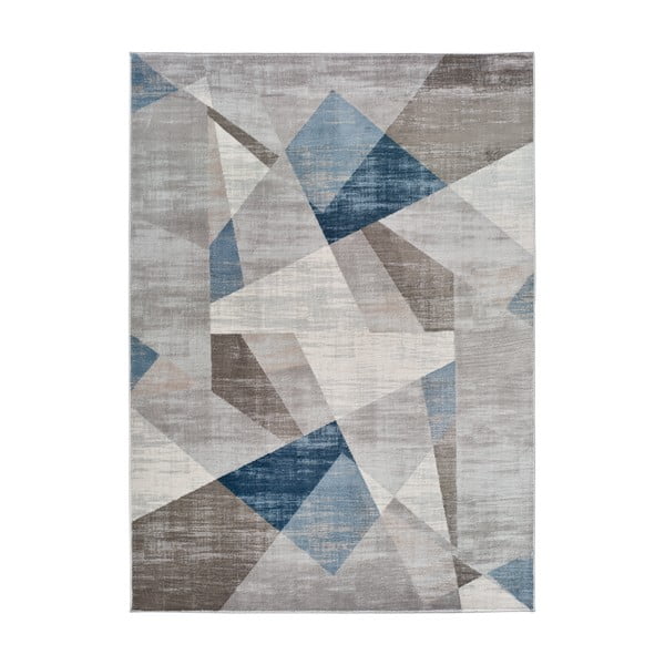 Šedo-modrý koberec Universal Babek Geo, 160 x 230 cm
