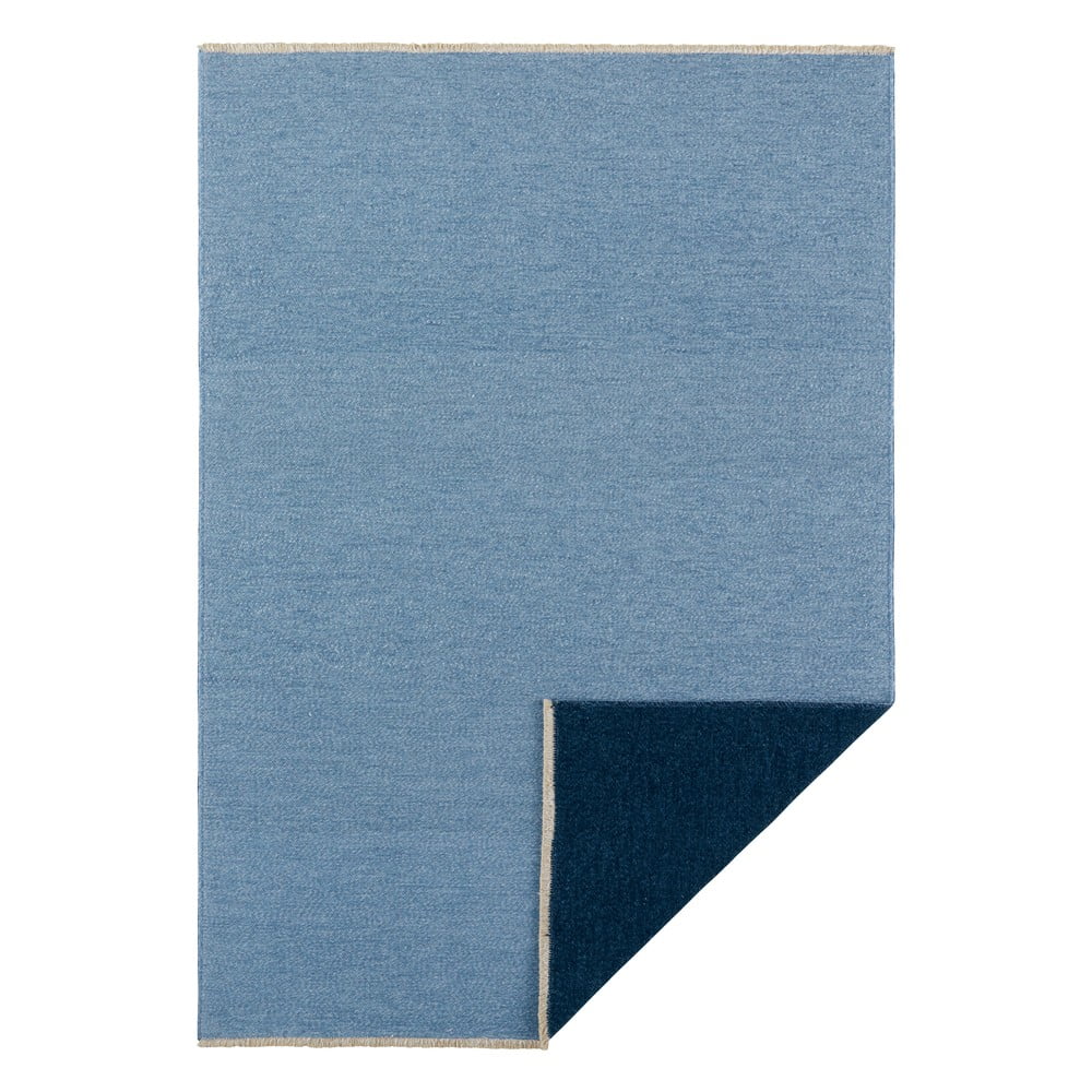Modrý oboustranný koberec Hanse Home Duo, 80 x 150 cm