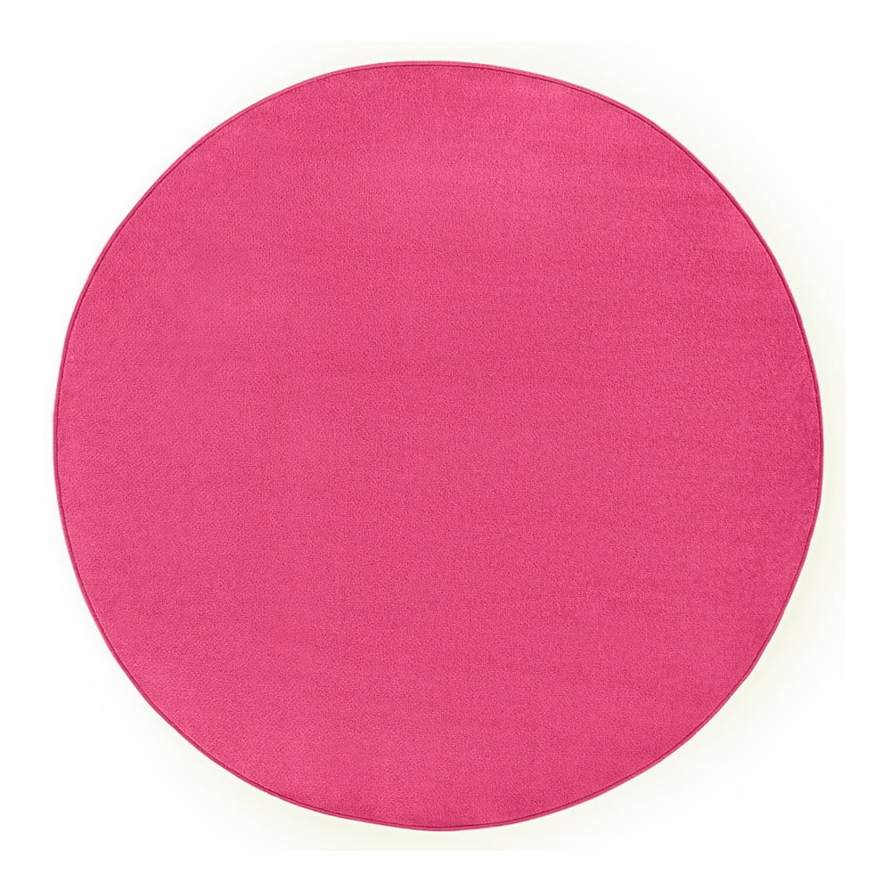 Růžový koberec Hanse Home, ⌀ 200 cm