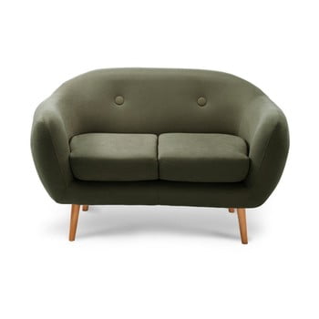 Canapea cu 2 locuri scandi by stella cadente maison, verde măsliniu