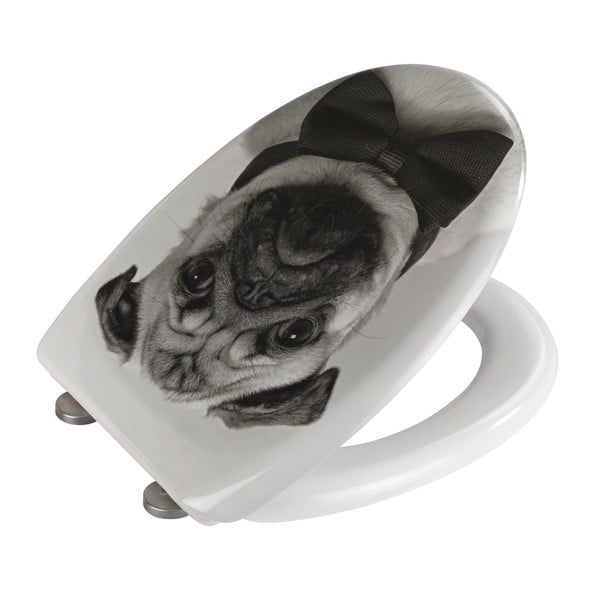 WC sedátko se snadným zavíráním Wenko Pugy, 45 x 38 cm