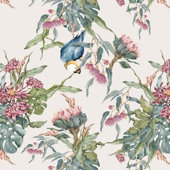 Tapet dekornik tropical parrot, 50 x 280 cm