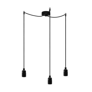 Lustră cu 3 cabluri bulb attack uno basic, negru