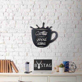 Decorațiune din metal pentru perete coffee mug, 49 x 50 cm
