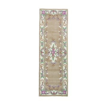 Covor din lână flair rugs lotus aubusson fawn aladin, 67 x 210 cm