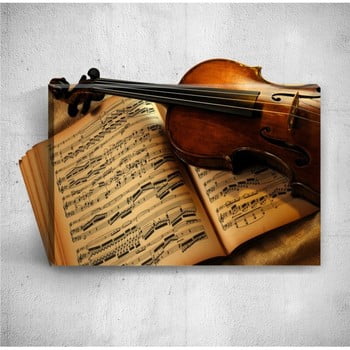 Tablou de perete 3d mosticx musical notes, 40 x 60 cm