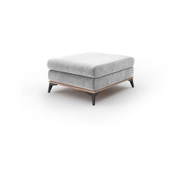 Puf cu înveliș de catifea windsor & co sofas astre, gri deschis