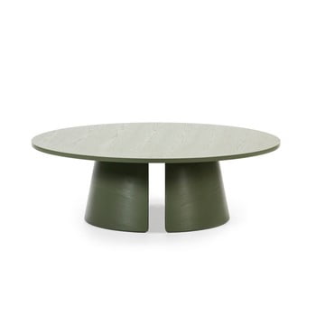 Măsuță de cafea rotundă teulat cep, ø 110 cm, verde