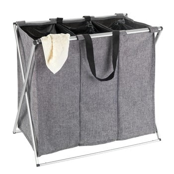 Coş de rufe wenko trio, 130 l, gri