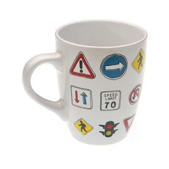 Cană din ceramică versa trafico tall, 350 ml