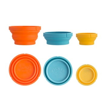 Set 3 cupe măsurare din silicon kilner