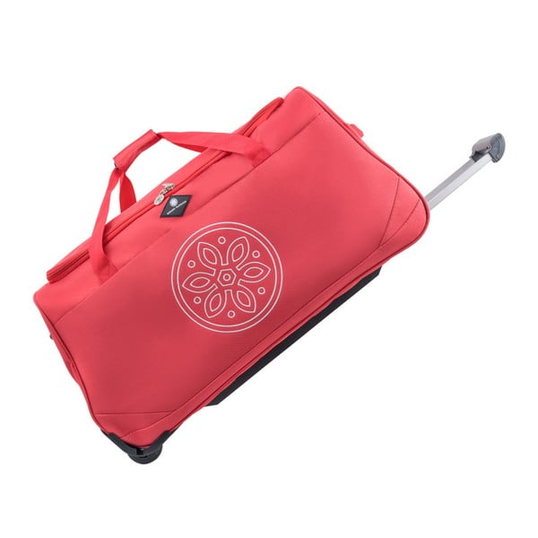 Červená cestovní taška na kolečkách GERARD PASQUIER Miretto, 61 l