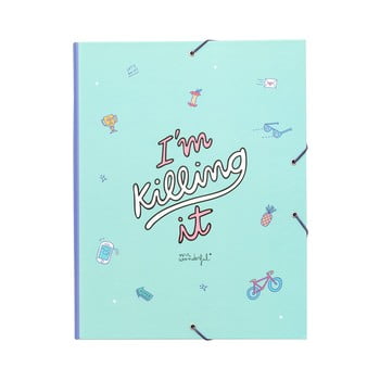 Agendă dictando Mr. Wonderful I´m killing it, albastru