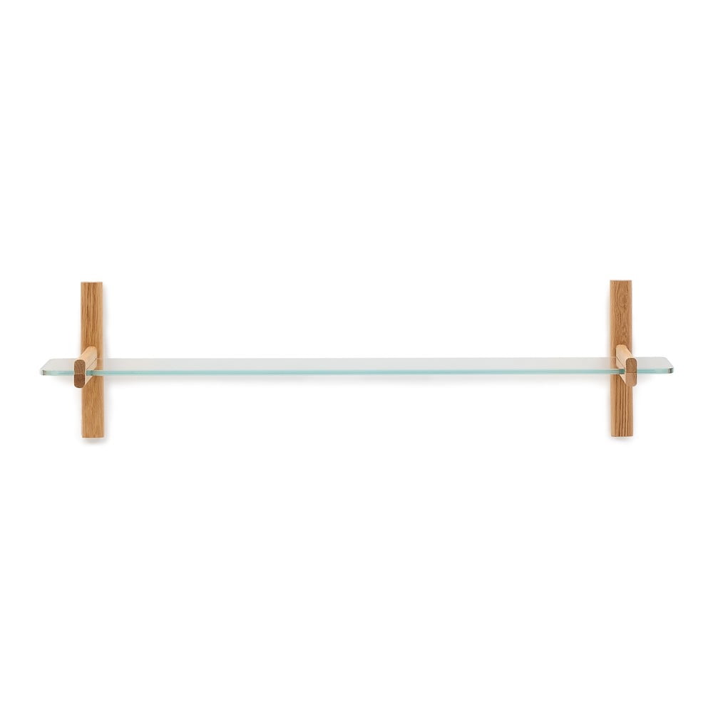 Skleněný modulární policový systém v přírodní barvě 110x28x30,5 cm Sitra – Kave Home