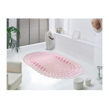 Covor rezistent vitauss zinno oval pembe, 80 x 150 cm