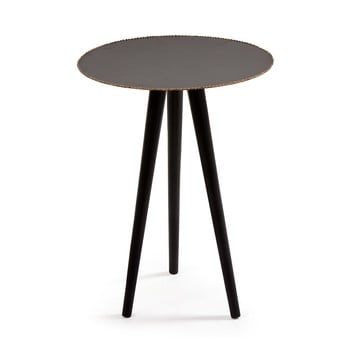 Masă de cafea la forma pearson, înălțime 35,5 cm, negru