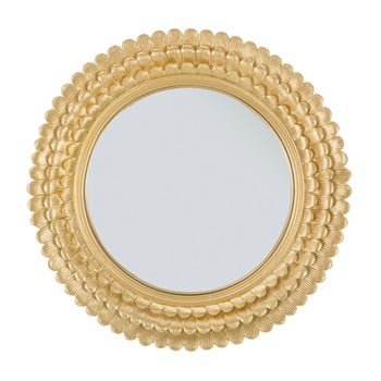 Oglindă de perete cu ramă din fier mauro ferretti glam lamin, ⌀ 43 cm