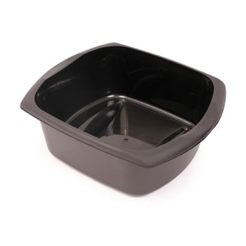 Lighean rectangular din plastic addis, 38 x 32 x 14 cm, negru