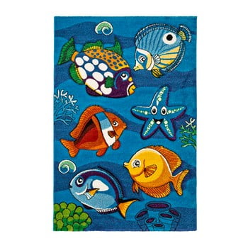 Covor pentru copii universal underwater, 120 x 170 cm, albastru