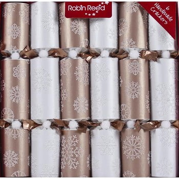 Set 6 pocnitori de Crăciun Robin Reed Snowflakes imagine