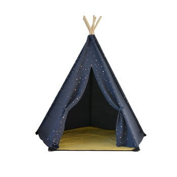 Cort teepee cu 5 laturi VIGVAM Design Vesper, albastru închis