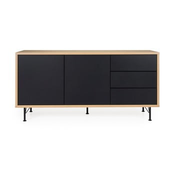 Comodă tenzo flow, lungime 164 cm, negru