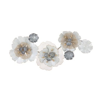 Decorațiune metalică pentru perete mauro ferretti flowery, 119 x 60 cm
