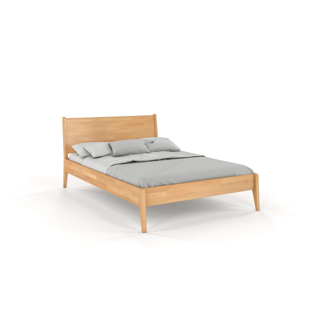 Dvoulůžková postel z bukového dřeva Skandica Visby Radom, 160 x 200 cm