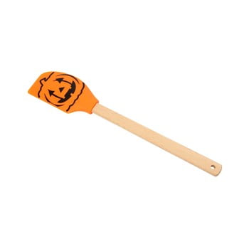 Spatulă silicon cu mâner din lemn dexam pumpkin