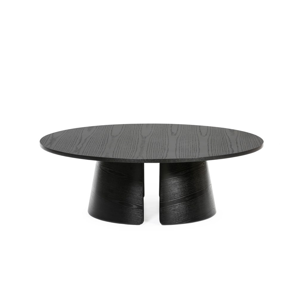 Černý konferenční stolek Teulat Cep, ø 110 cm
