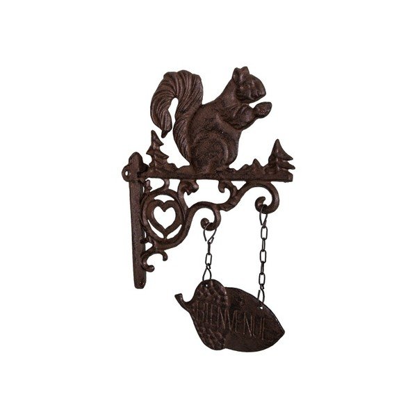 Nástěnná dekorace s motivem veverky Antic Line Bienvenue