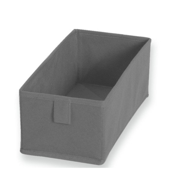 Sada 2 šedých textilních boxů JOCCA, 28 x 13 cm