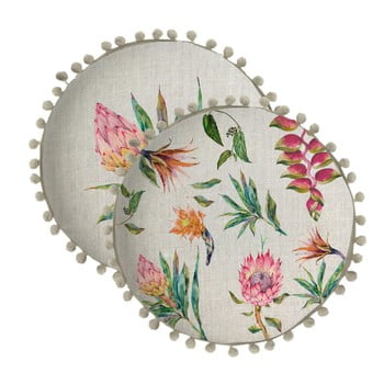 Pernă reversibilă madre selva flores salvajes, ⌀ 45 cm