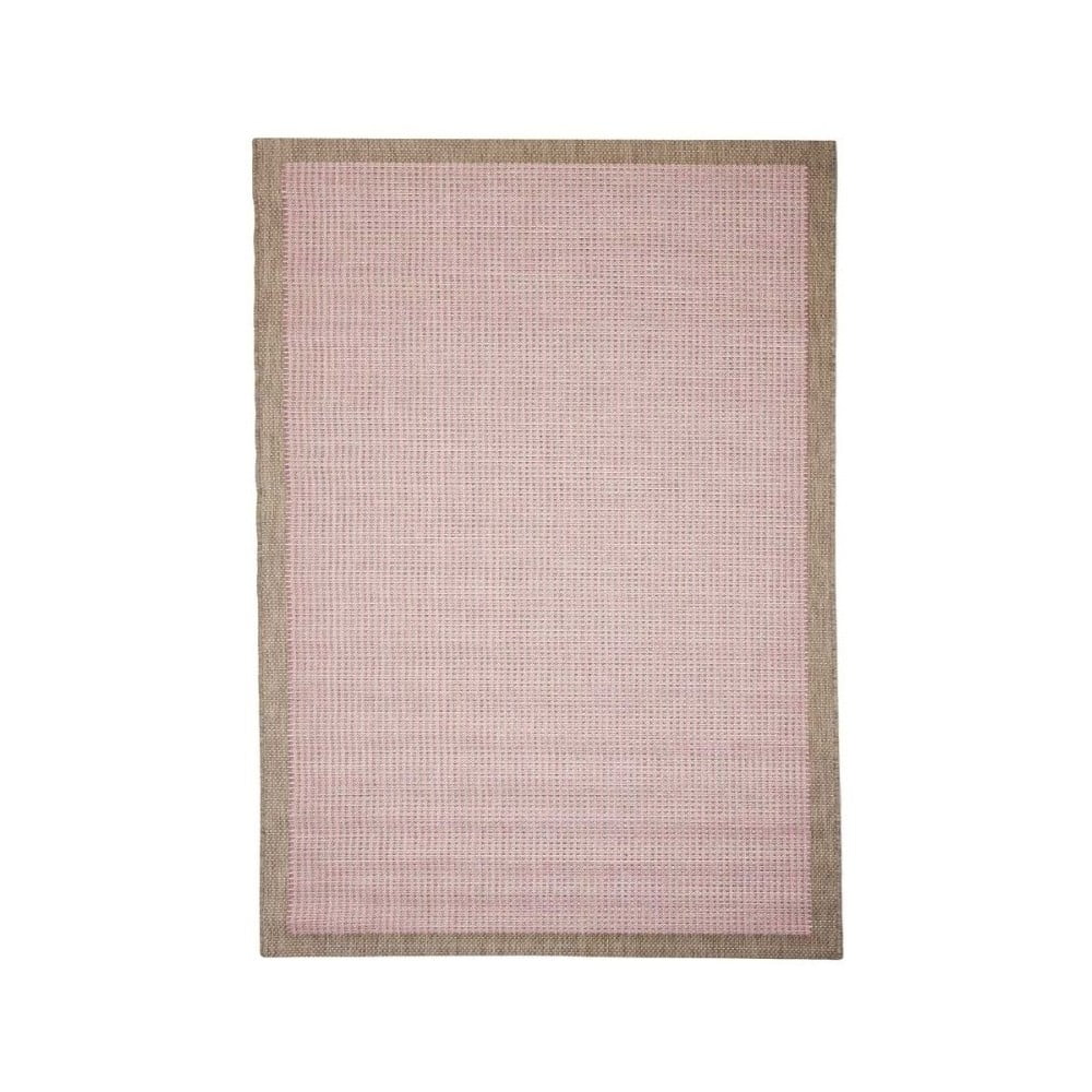 Růžový venkovní koberec Floorita Chrome, 200 x 290 cm