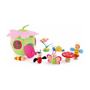 Căsuță și figurine din lemn legler spring