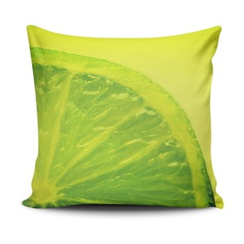 Pernă cu adaos de bumbac cushion love verde, 45 x 45 cm