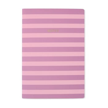 Agendă A4 Go Stationery Lilac Stripe