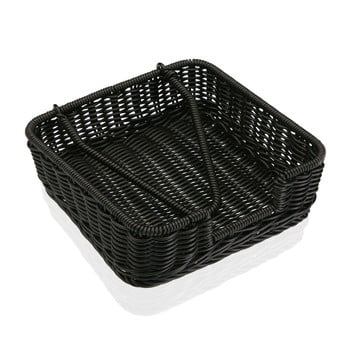 Coș pentru șervețele din hârtie versa wonda, 20 x 20 cm, negru