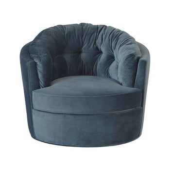 Fotoliu rotund bepurehome, ø 87 cm, albastru închis