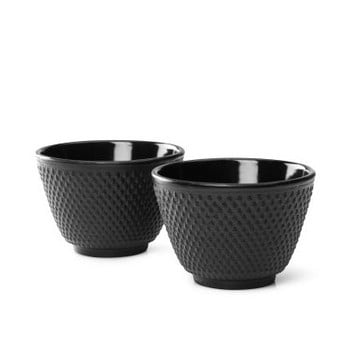 Set 2 căni din fontă bredemeijer xilin, ⌀ 7,8 cm, negru