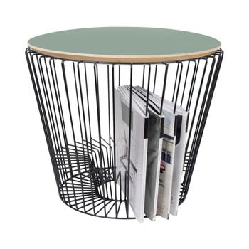 Masă auxiliară din metal hartÔ, Ø 50 cm, verde