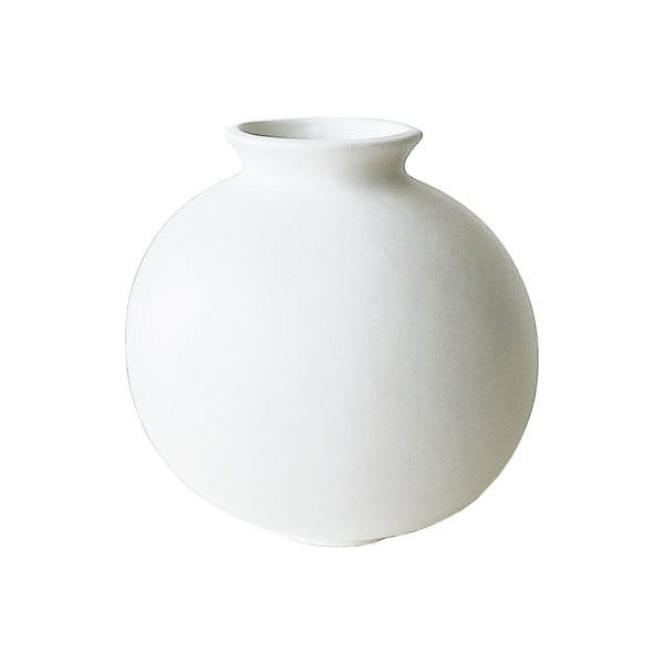 Bílá keramická váza Rulina Toppy
