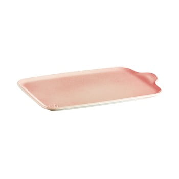 Platou din ceramică pentru servire emile henry aperitivo, 32 x 21 cm, roz
