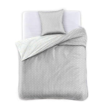 Set 1 husă pentru pilotă și 1 față de pernă din bumbac decoking ducato herring bone, 140 x 200 cm + 70 x 90 cm