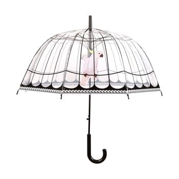 Umbrelă transparentă esschert design birds, ⌀ 80, 33 cm