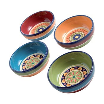 Set 4 boluri colorate brandani, ⌀ 13 cm