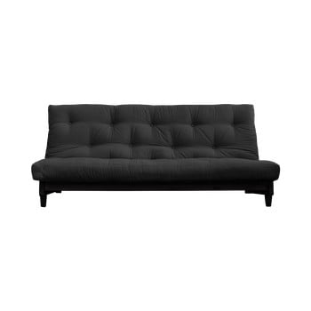 Canapea extensibilă karup design fresh black, gri închis
