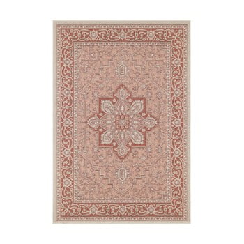 Covor potrivit pentru exterior bougari anjara, 140 x 200 cm, bej - roșu